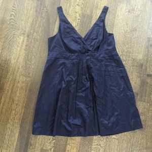 Lands End Dark Navy Cotton Dress 26W Plus Size